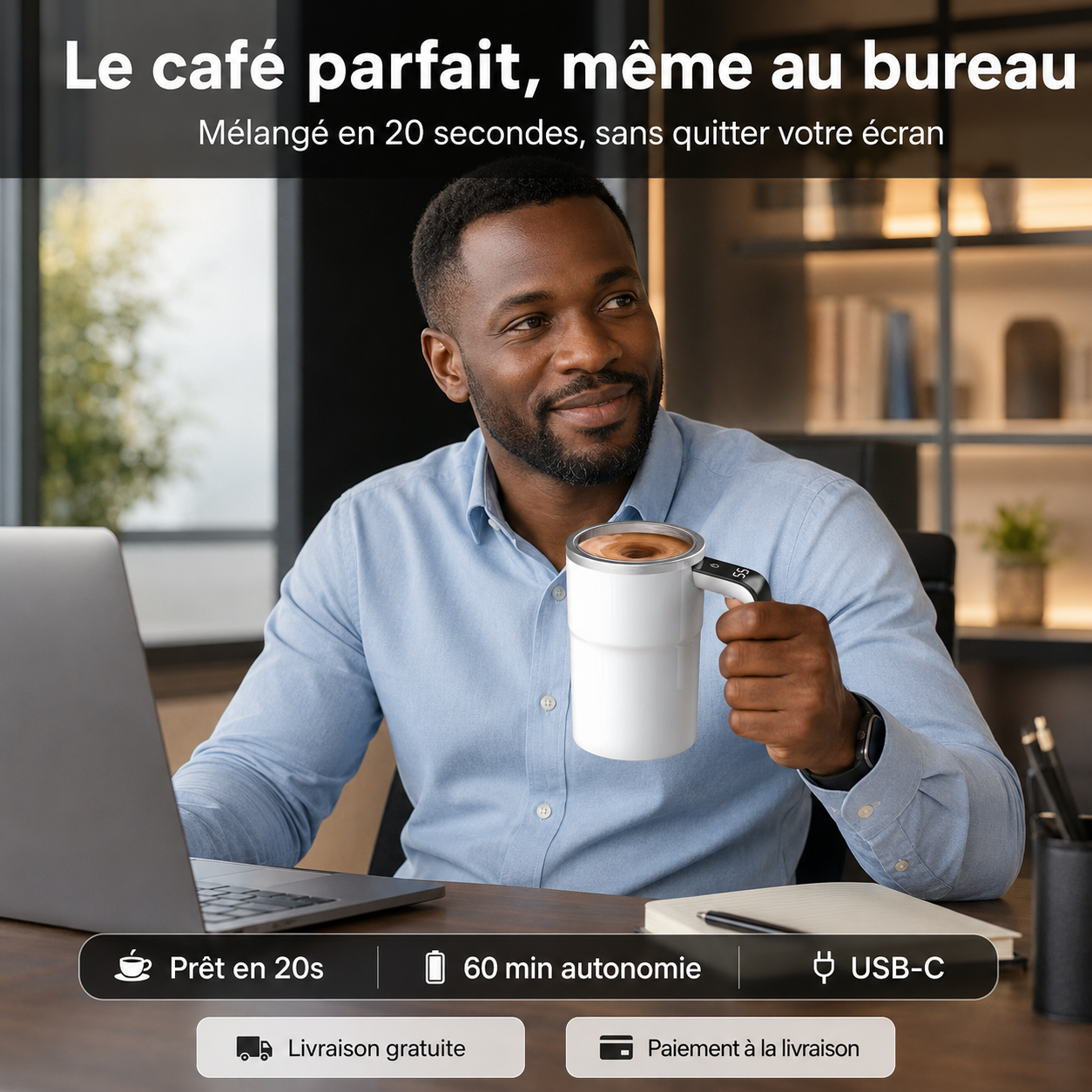 Mug Auto-mélangeuse portable