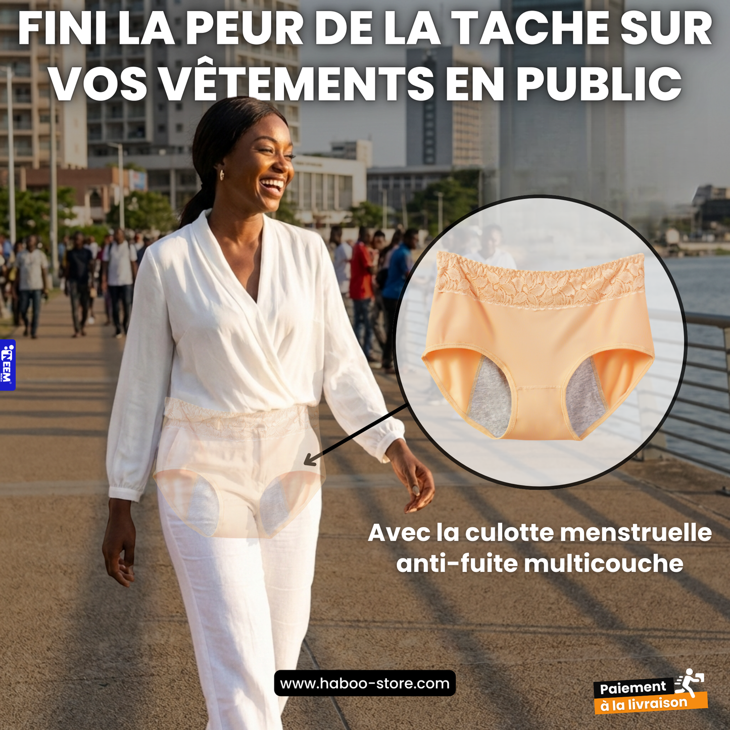 3 Culottes menstruelle lavable