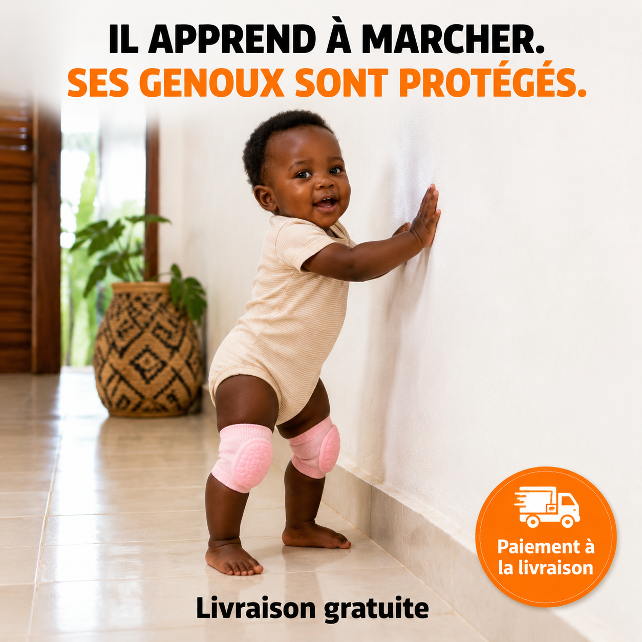 3 paires de Protège-Genoux Bébé