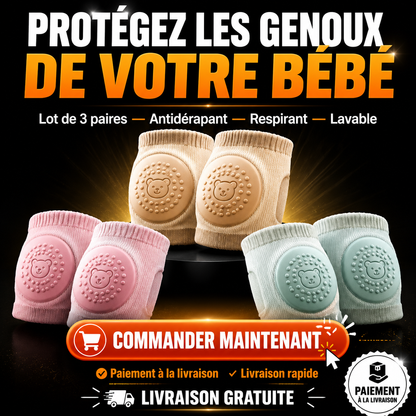 3 paires de Protège-Genoux Bébé
