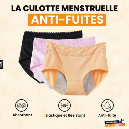 3 Culottes menstruelle lavable