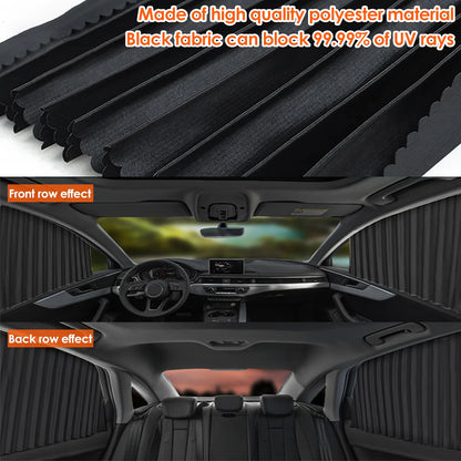 4 Rideaux pare-soleil magnétiques pour voiture