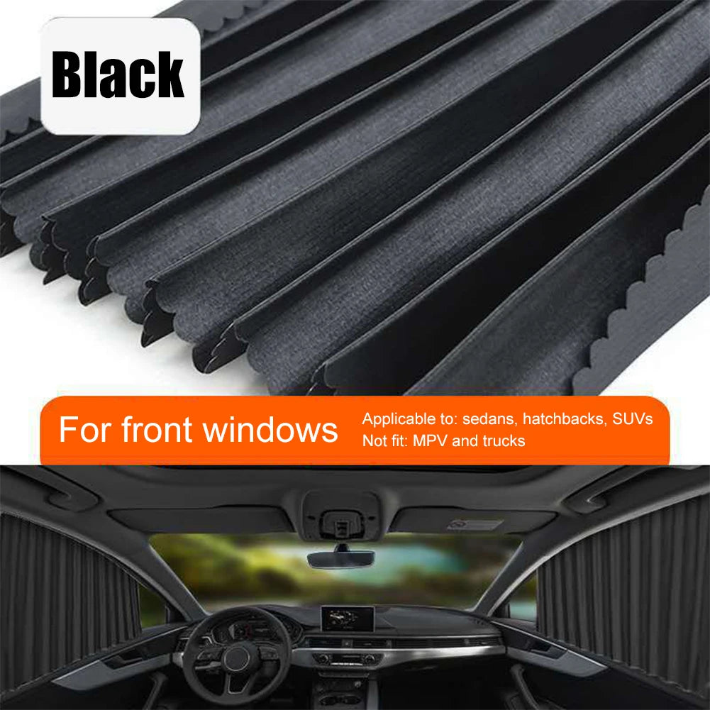 4 Rideaux pare-soleil magnétiques pour voiture
