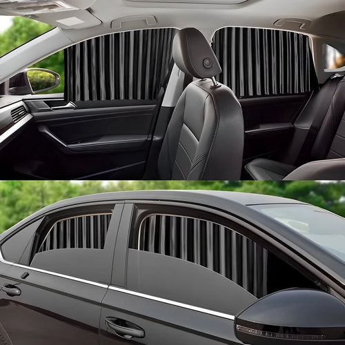4 Rideaux pare-soleil magnétiques pour voiture