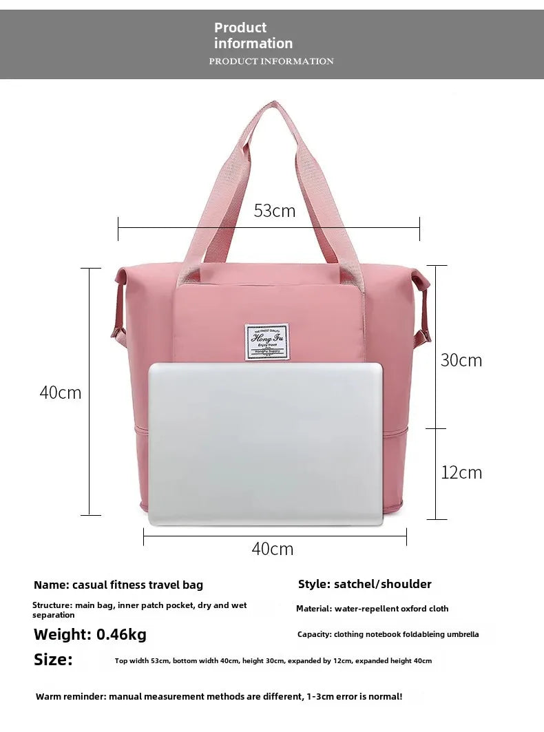 Sac de Voyage Pliable et Extensible