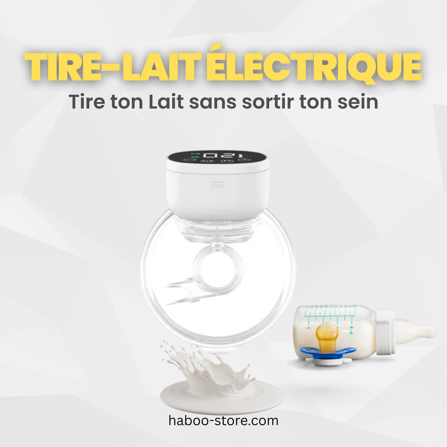 Tire-lait électrique main libre & silencieux