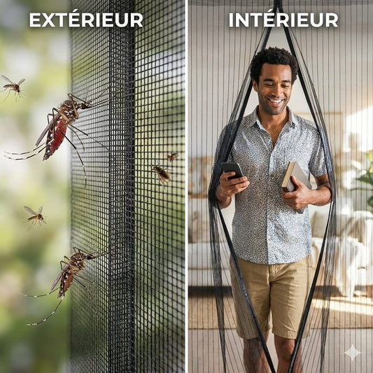 Moustiquaire Magnétique pour Porte et Fenêtre