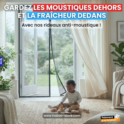 Moustiquaire Magnétique pour Porte et Fenêtre