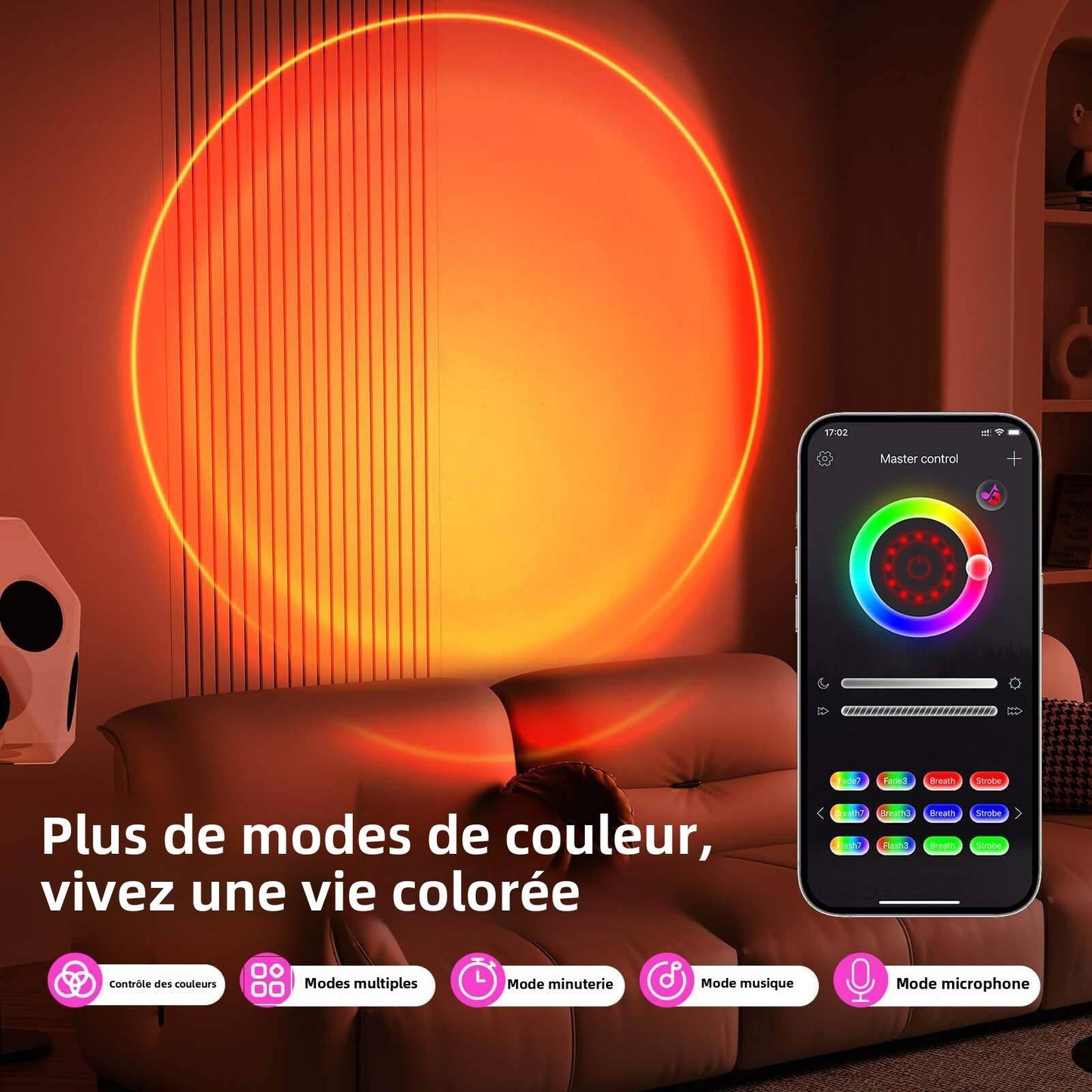 🌇 Lampe Coucher de Soleil